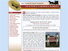 Tablet Screenshot of newtownfarmersmarket.com